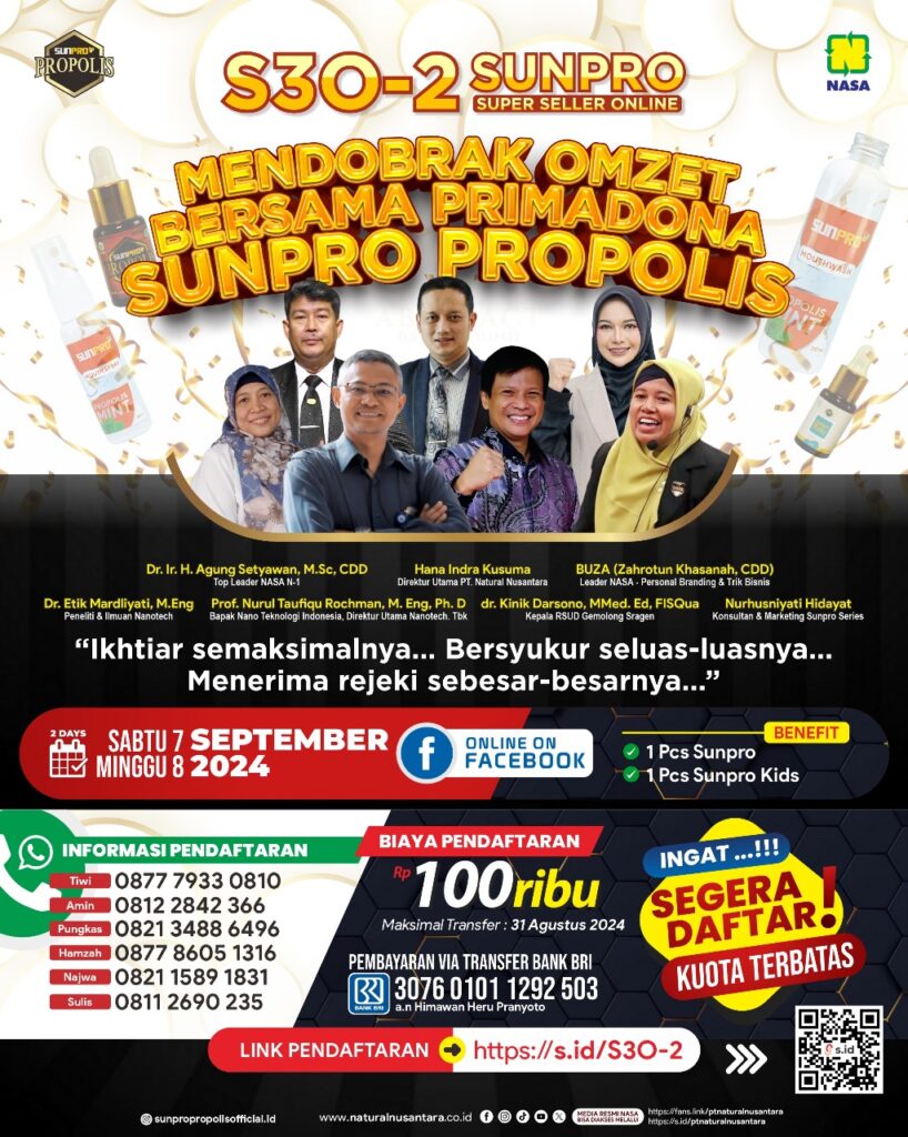 S30-2 Sunpro Super Seller online Daftarkan sekarang Gratis produk sunpro dan sunprokids