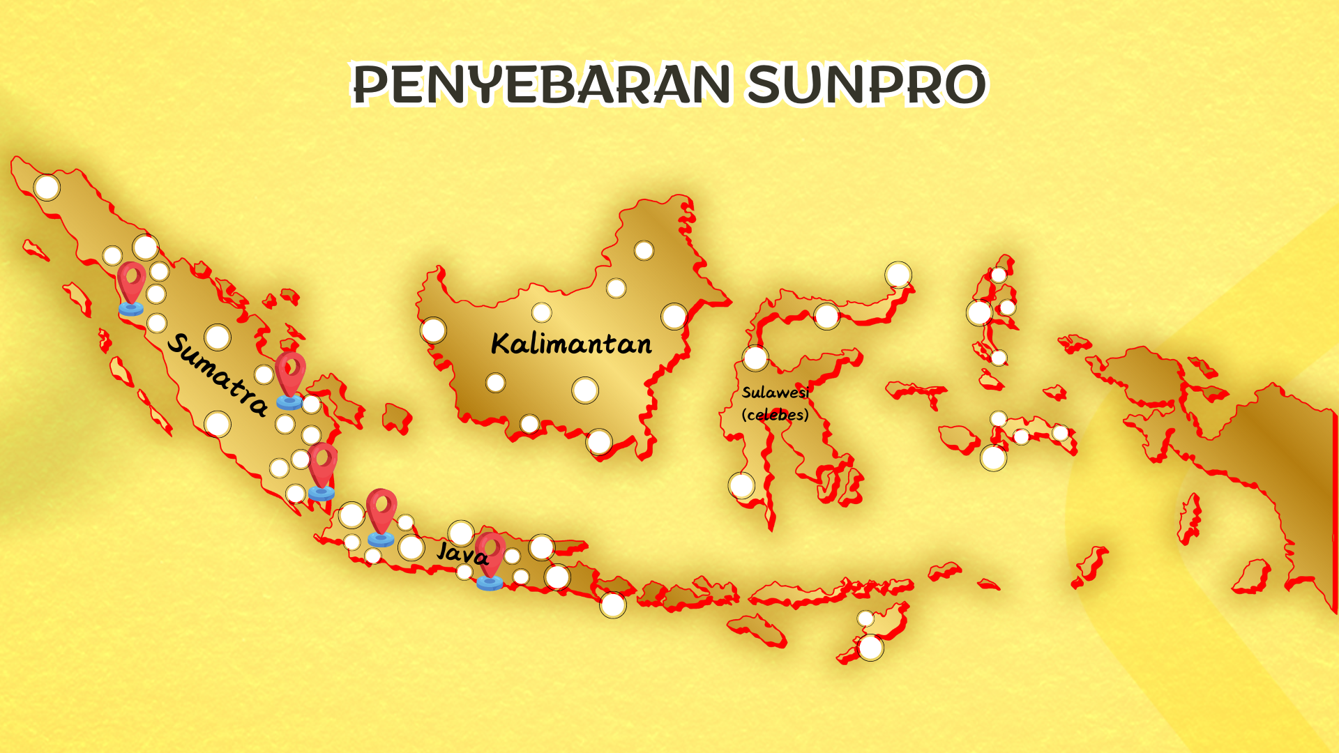 sunpro dalam map Indonesia